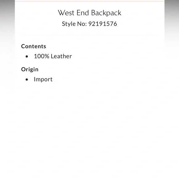 Free People (NWT) Cognac West End backpack - Picture 4 of 8